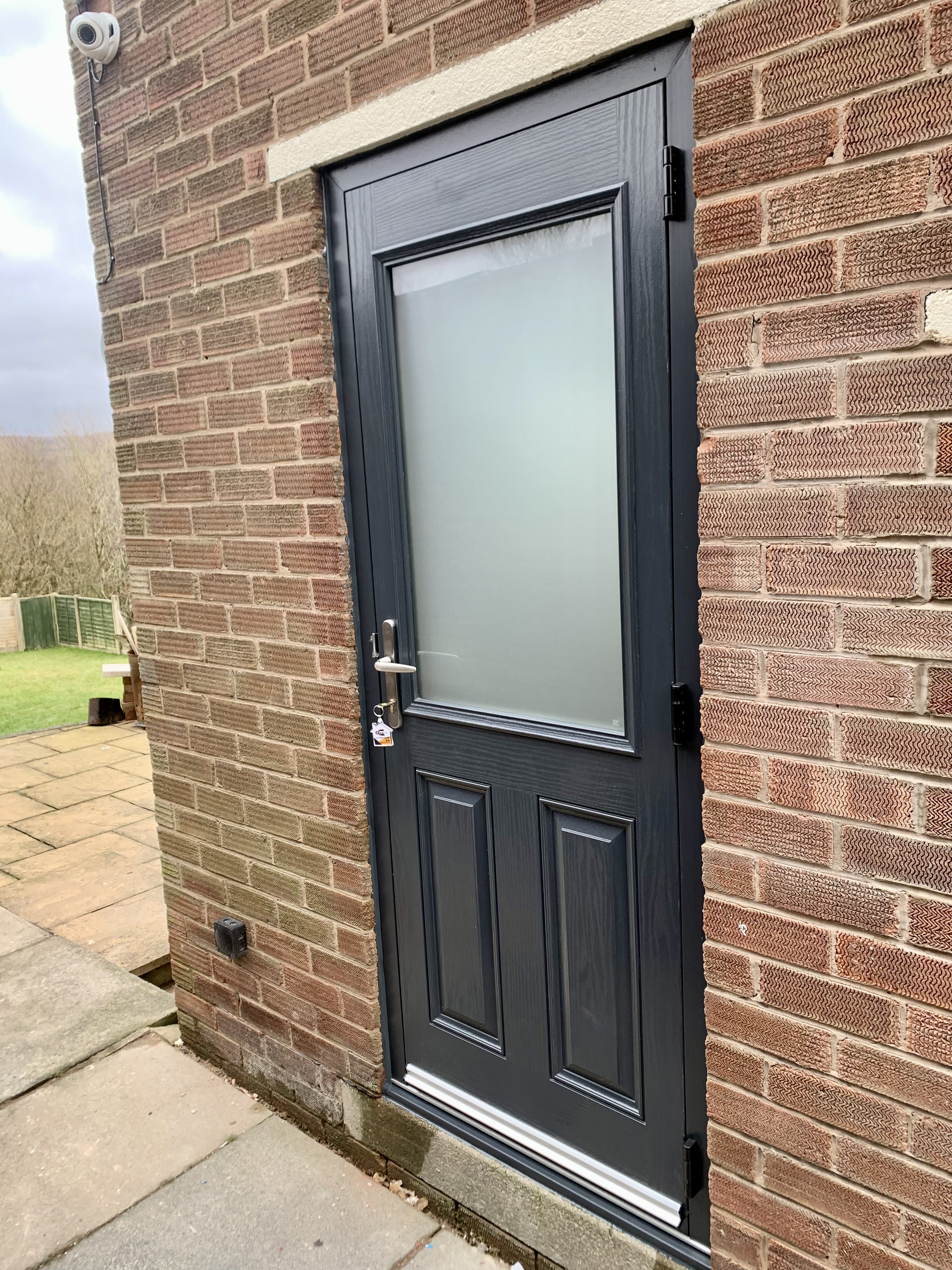 Anthracite grey composite back door