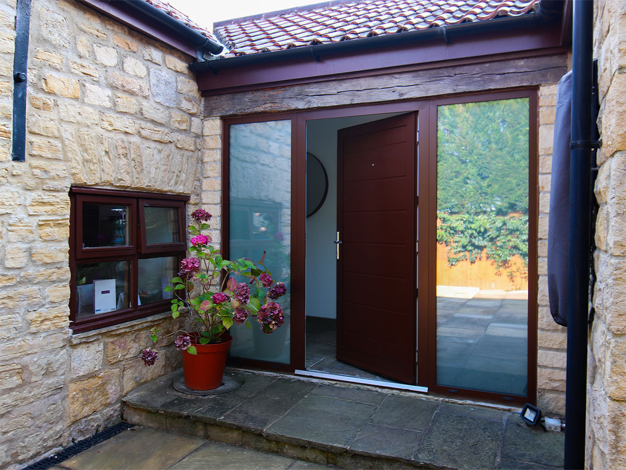 Brown Malton Aluminium door