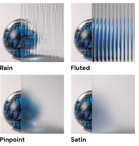 Cannondoor Textured Glass