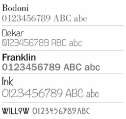 Font Options