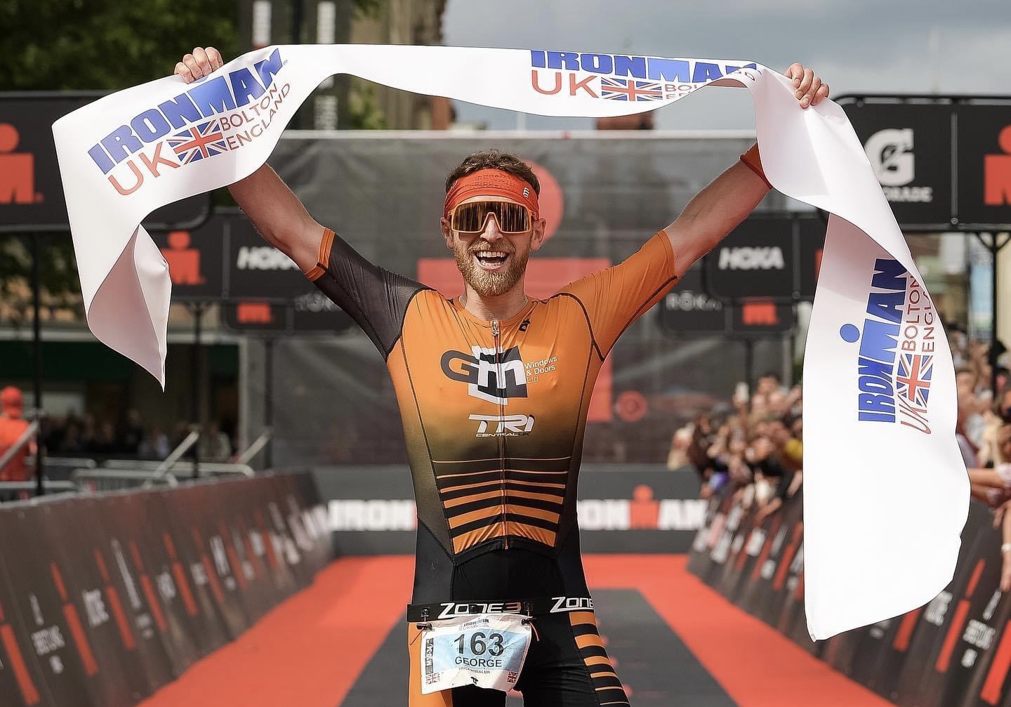 George Martindale winner of Bolton ironman 2022
