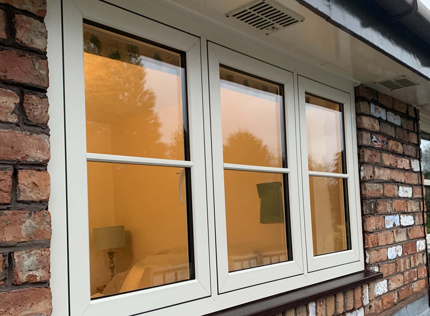 White uPVC Flush Windows
